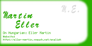 martin eller business card